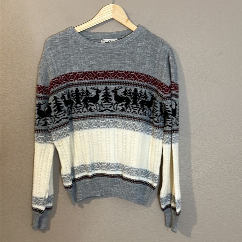 K. P. Knitwear 80’s Vintage Ski Lodge Christmas Sweater Size Small - Picture 3 of 9